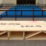 Wood Floor Trusses Bundled For Shipping