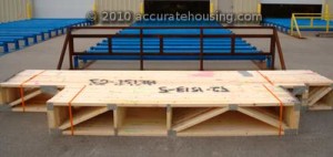 Wood Floor Trusses Bundled For Shipping